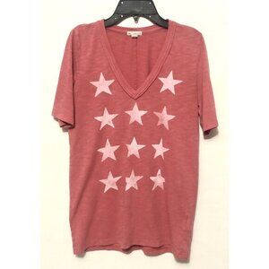 GAP Designed & Crafted Womens Small Red Star Top T-Shirt Shirt America USA